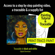Load image into Gallery viewer, GRACE - Painting Tutorial &amp; Traceable
